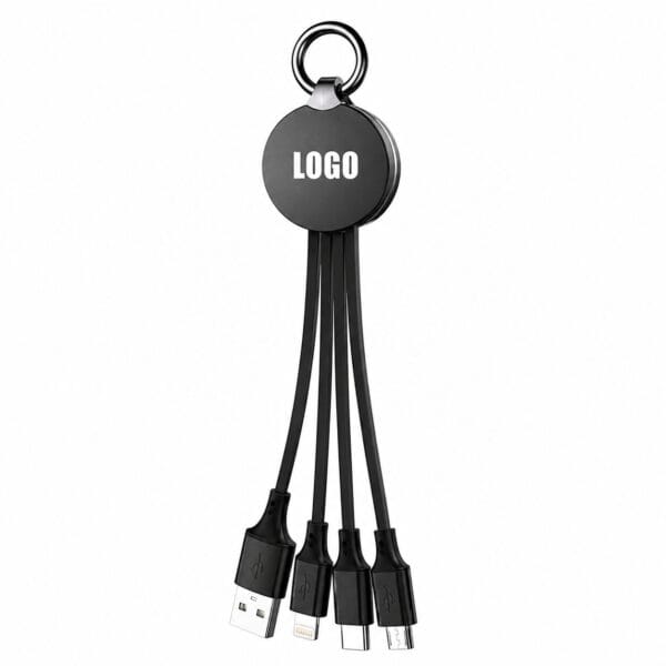 Keychain Cable 3 in 1 Portable Charging Solution