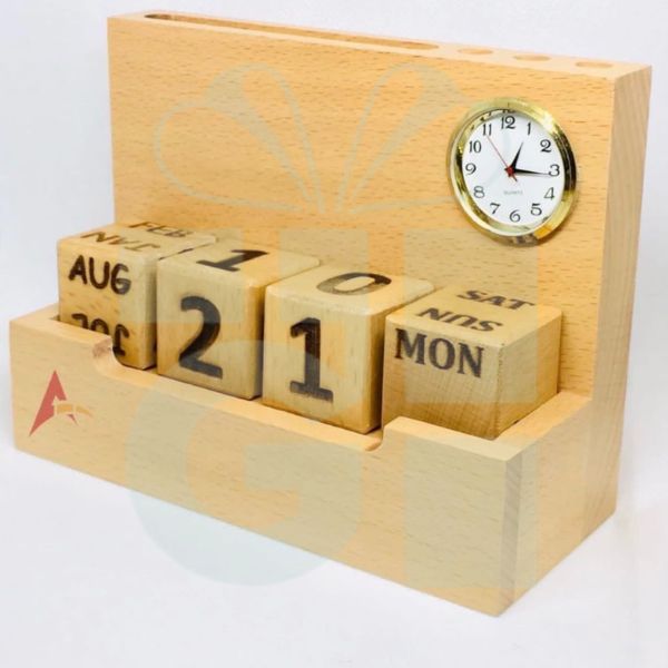Wooden Desk Calendar