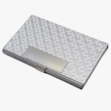 Leather Metal Card Holder