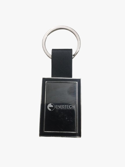Metal Keychain Squared Shaped
