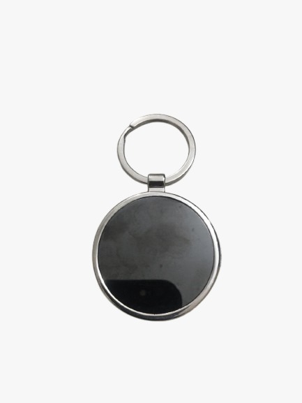 Rounded Metal Keychain