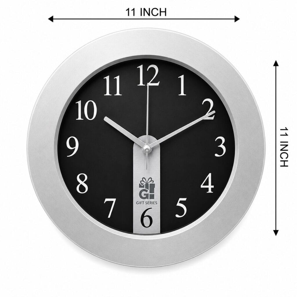 Luxury Silver Wall Clock