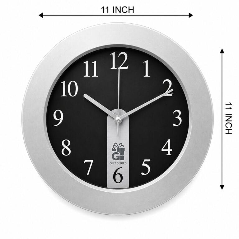 Luxury Silver Wall Clock