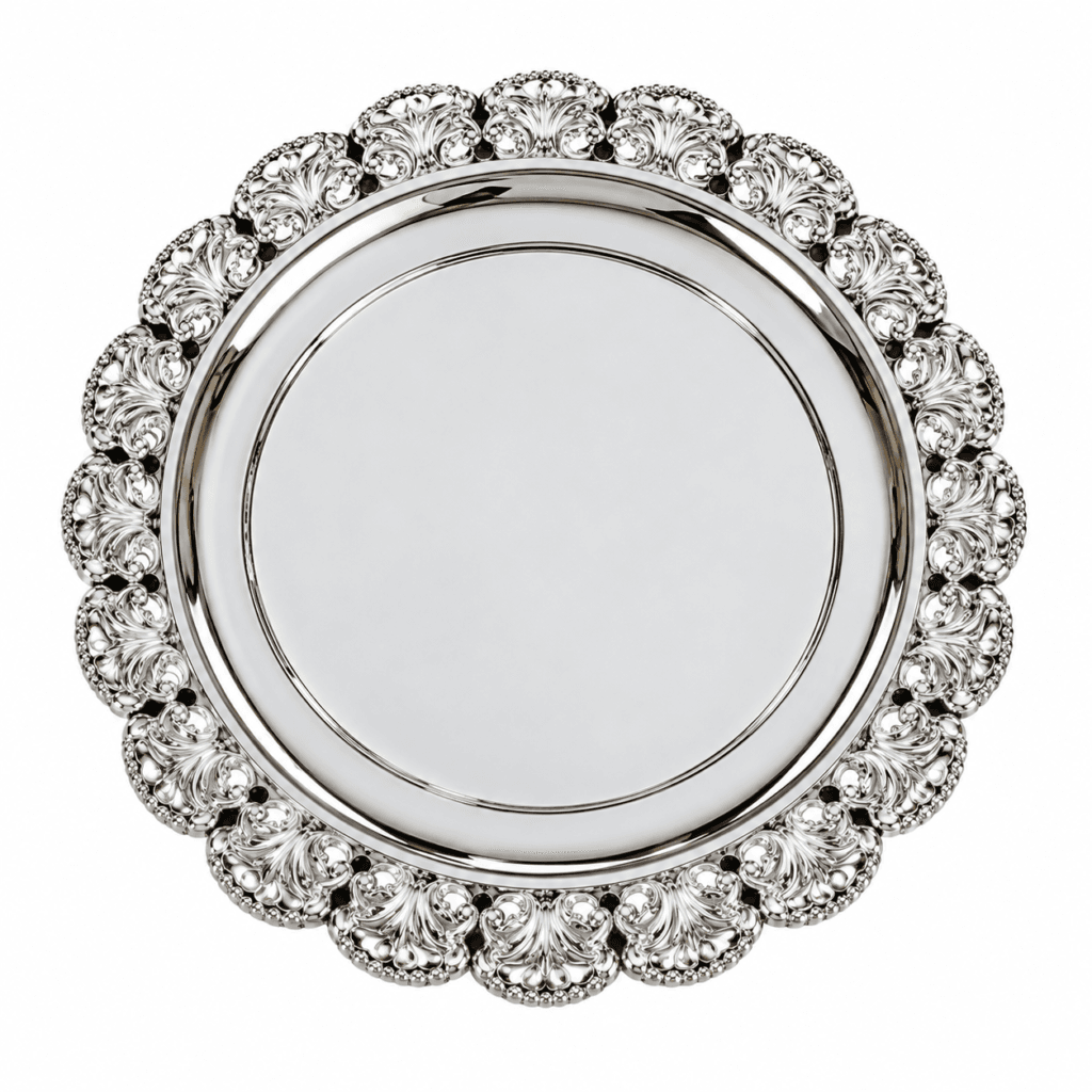Ornate Design Silver Plate
