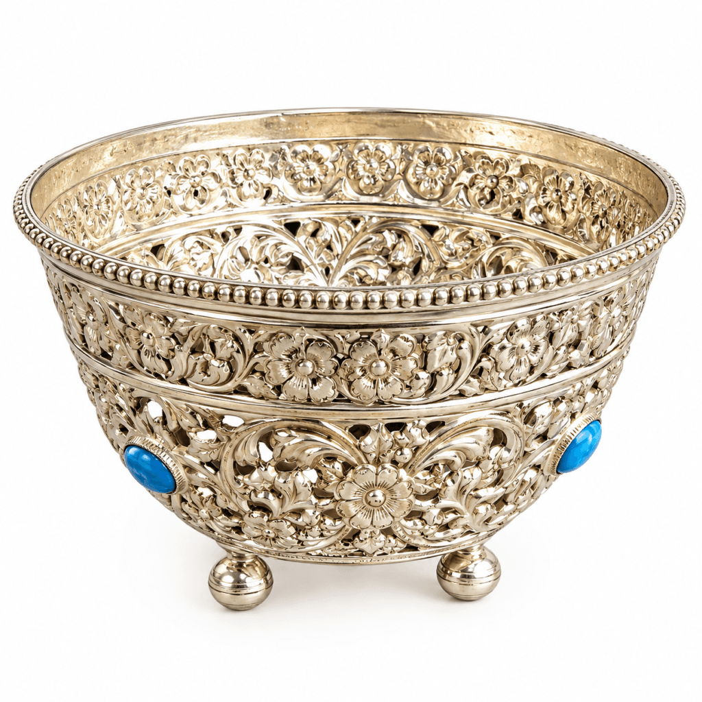 Royal Filigree Silver Bowl