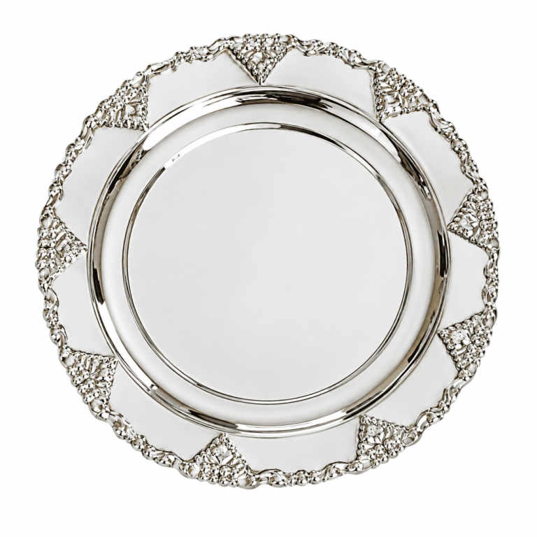 Scalloped Silver Plate