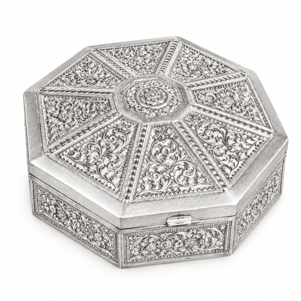 Silver Royal Octagonal Gift Box